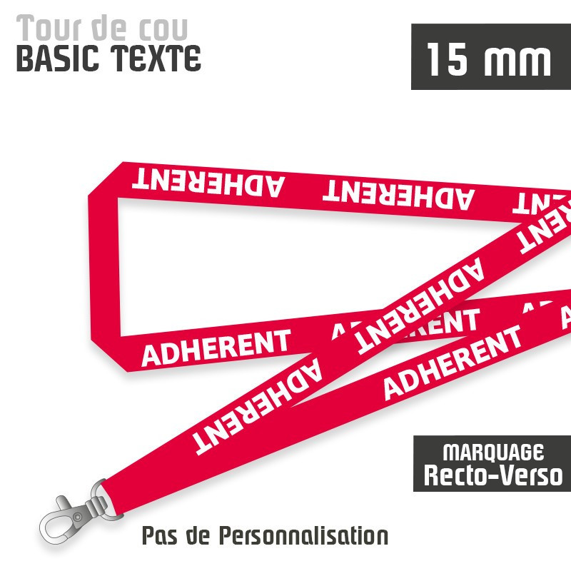 Tour de Cou Basic texte J+4