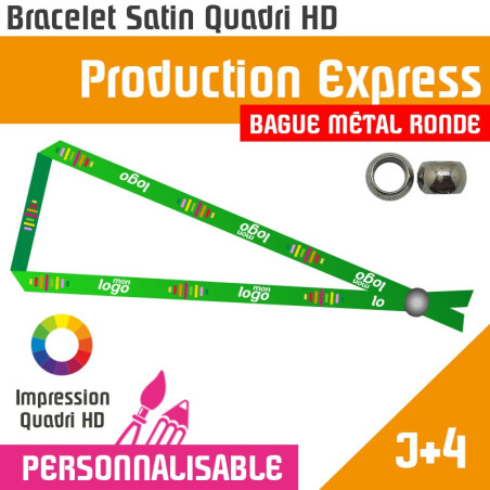 Bracelet Satin Bague Metal...