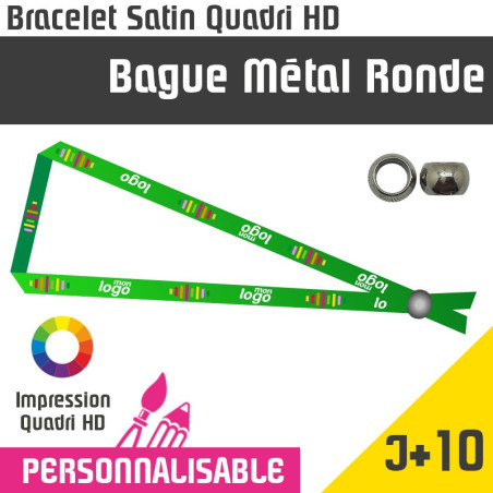 Bracelet Satin Bague Metal...