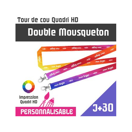 Tour de Cou Double Mousqueton J+30