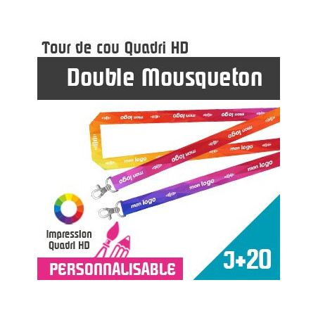 Tour de Cou Double Mousqueton J+20