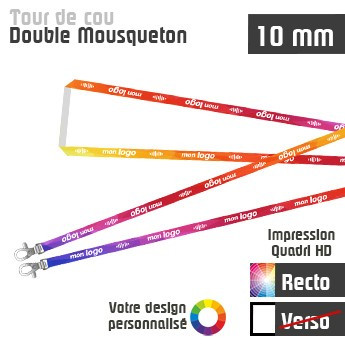Tour de Cou Double Mousqueton J+10
