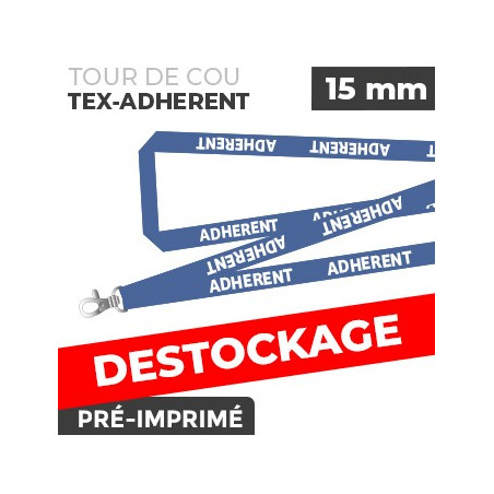 Tour de Cou Bleu - TEX-ADHERENT- lot de 10