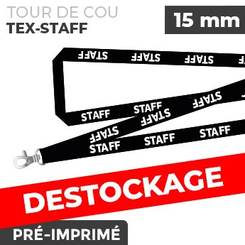 Tour de Cou Noir - TEX-STAFF- lot de 10
