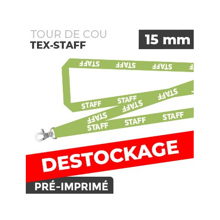 Tour de Cou Vert - TEX-STAFF- lot de 10