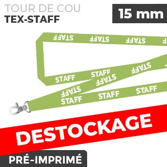 Tour de Cou Vert - TEX-STAFF- lot de 10