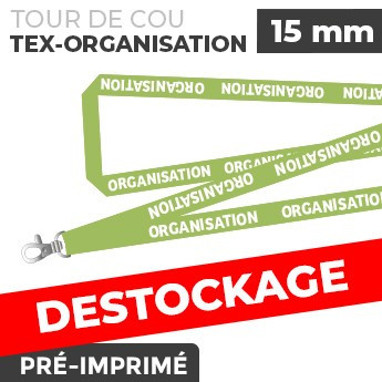 Tour de Cou Vert - TEX-ORGANISATION- lot de 10