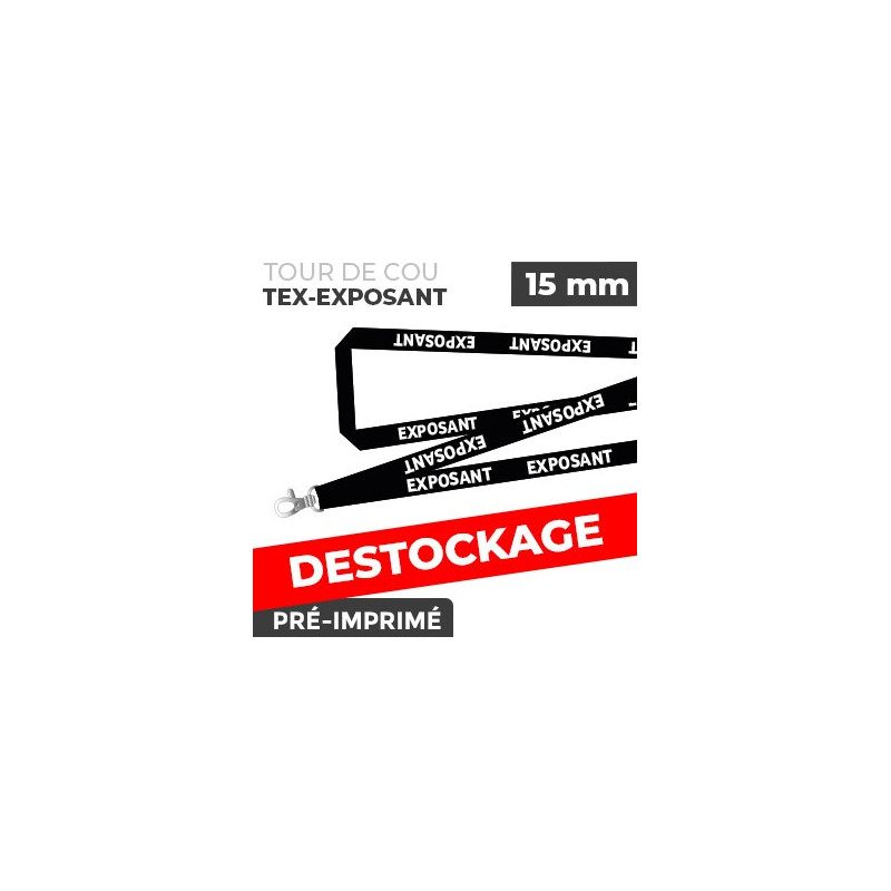 Tour de Cou Rouge - TEX-EXPOSANT- lot de 10