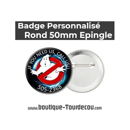 Badge Rond 50mm - épingle