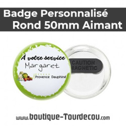 Badge Rond 50mm - Aimant