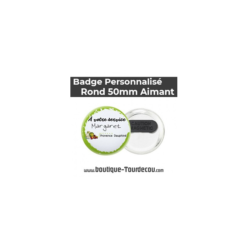 Badge Rond 50mm - Aimant