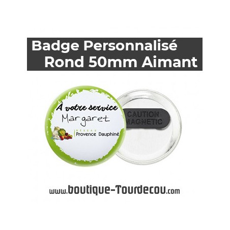 Badge Rond 50mm - Aimant