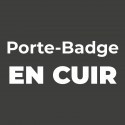 Porte badge en Cuir