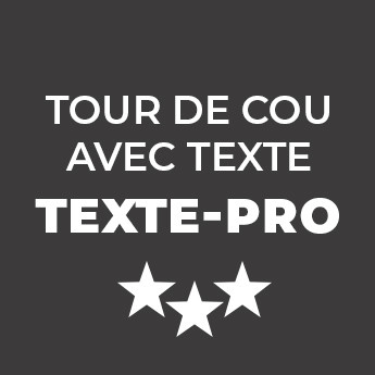 Tour de cou avec texte - Texte-PRO