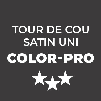 Tour de cou satin uni - Color-PRO